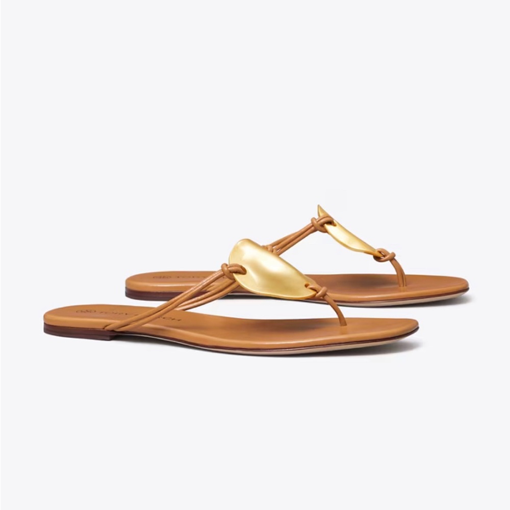 Tory Burch Patos Leather Sandal Size 7.5